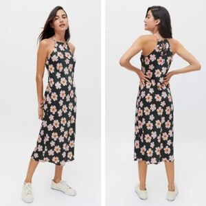 EUC Urban Outfitters Dress Forum Los Angeles 60s Floral Tie Back Dress Size S